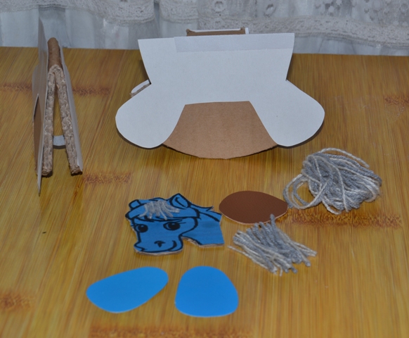 Лошадка 3Д (2014 год синей лошади)