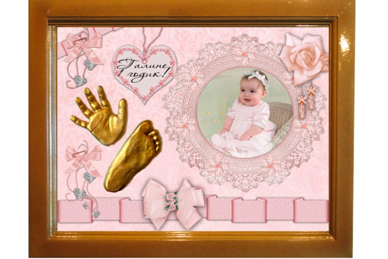 Слепки детских ручек и ножек