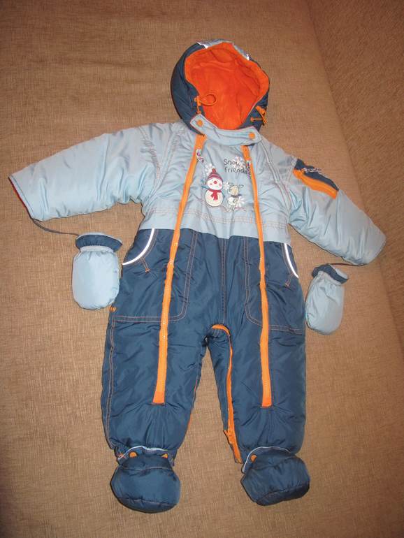 Зимний комбинезон-трансформер baby clab.Разм 68-86
