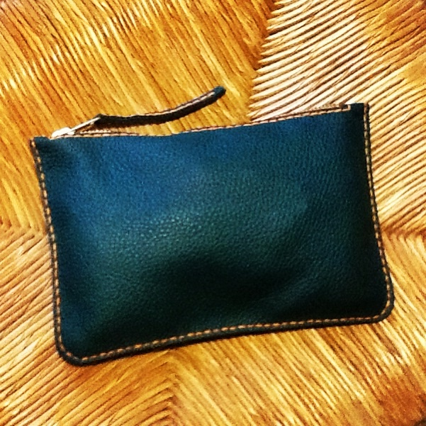 Кожаные кошельки-косметички)