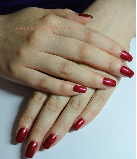 Маникюр+Шеллак(Shellac). Укрепление биогелем. в САО.