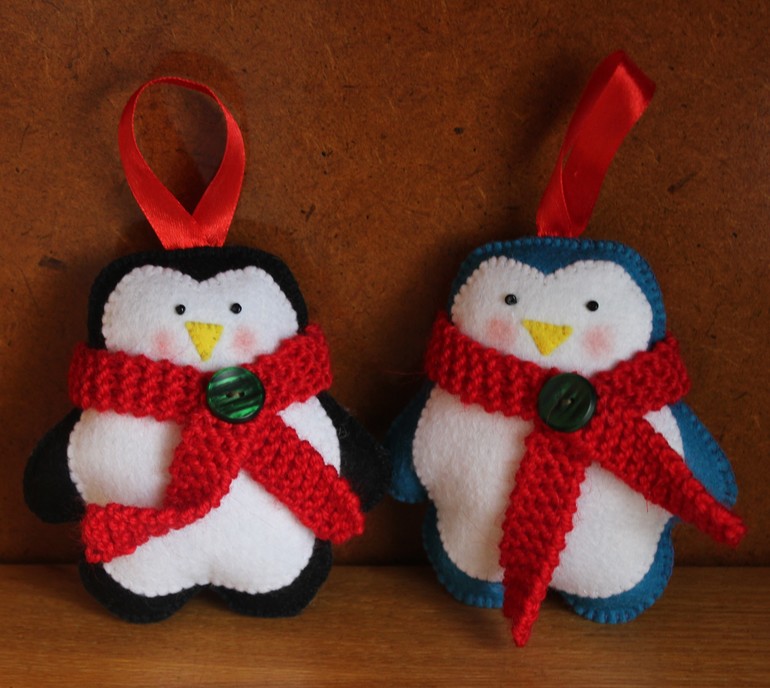 Фетровые зимние игрушки