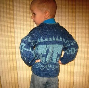 Кофта с оленями, котожилет и свитр- зебра для сына