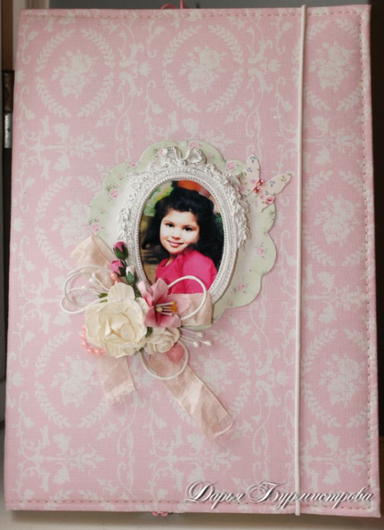 Блокнот для девочки нежный.Переделка.