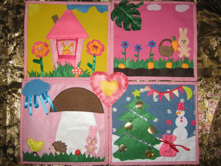 Первая книжка развивашка из фетра