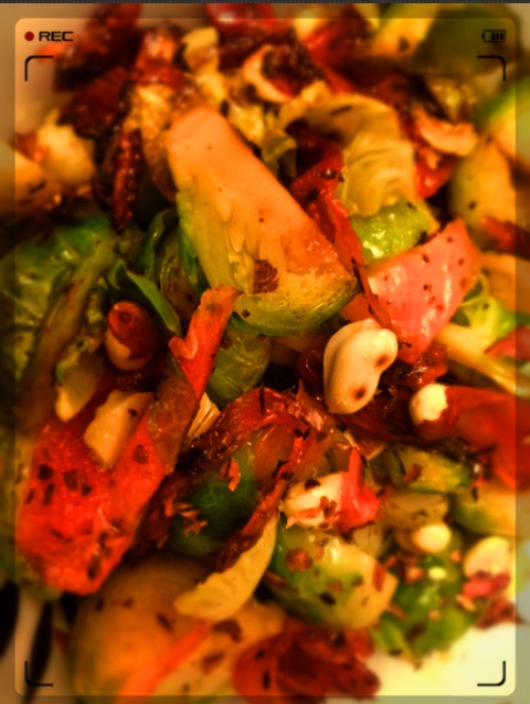 Брюссельская капуста с имбирем и медом