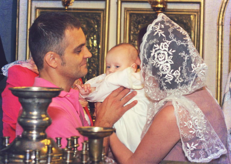 Крещение Виктории!