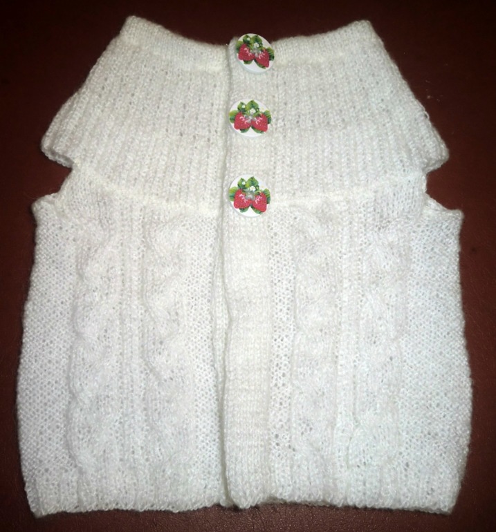 Кофточка-безрукавка