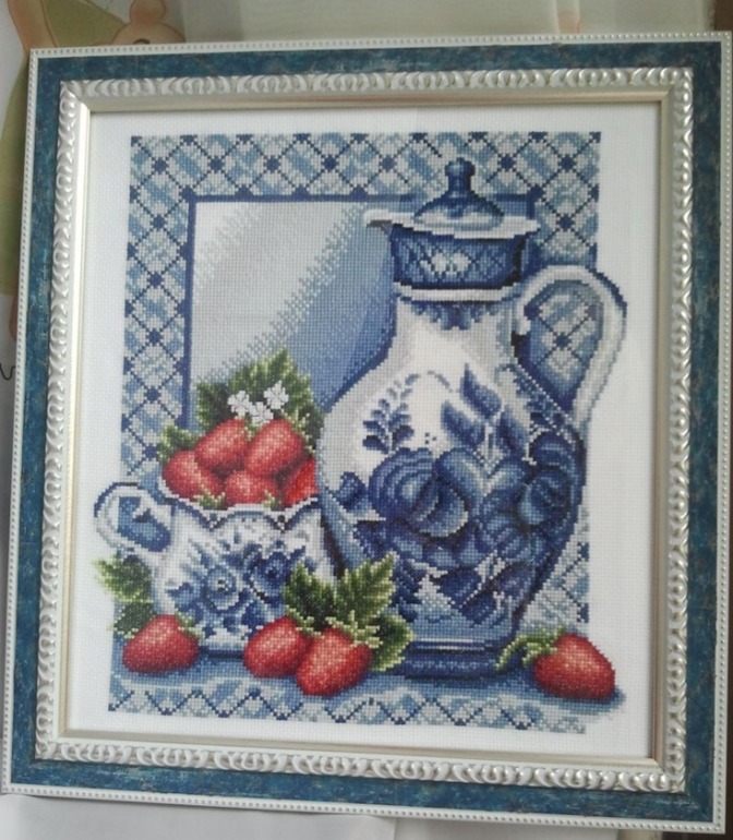 Моя клубничная гжель