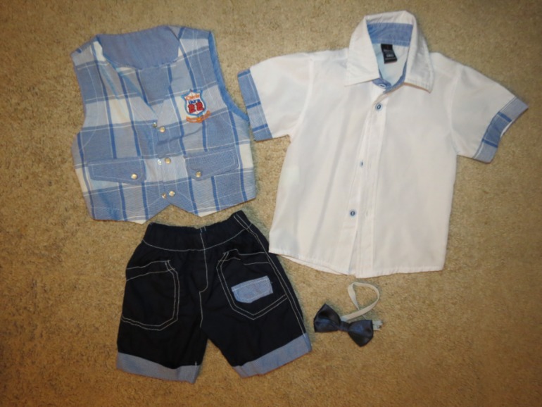 Нарядный летний костюм для мальчика на 1 год