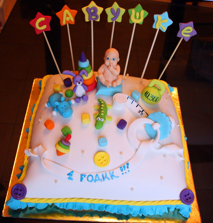 Тортик для маленького Савушки!!!