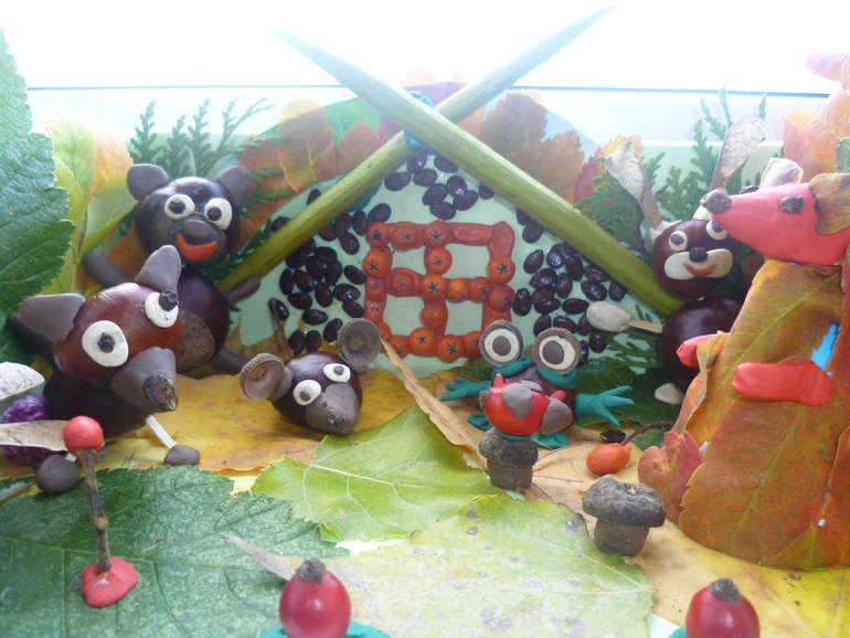 Наша поделка в детский сад.