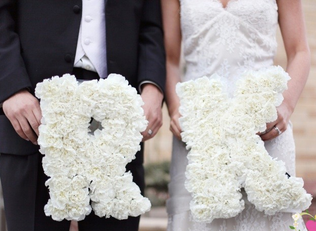 Свадебные иницалы и слова