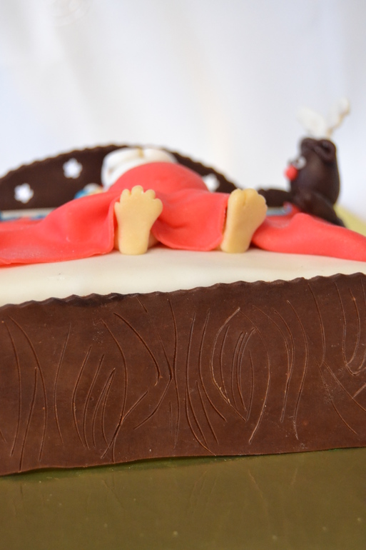 спящий Санта и олень