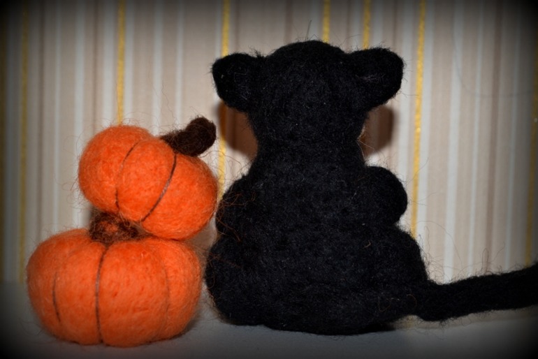 Кот,опоздавший на Хеллоун))