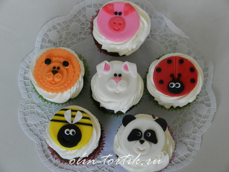 Капкейки "Животные"