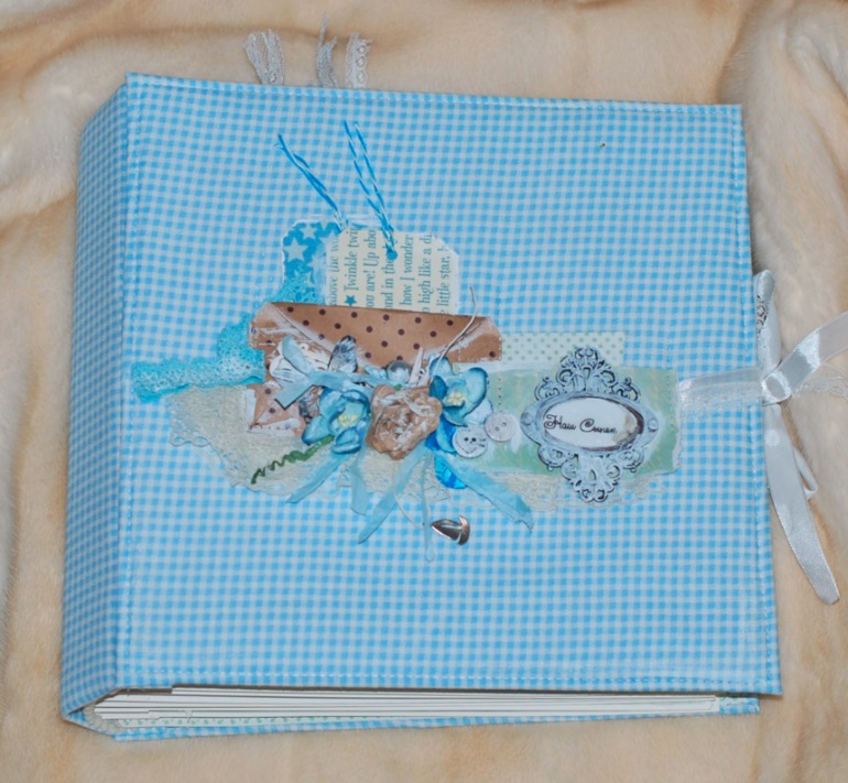 Большой и нежный альбом для мальчика на первый год.