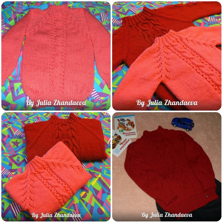 два свитерочка-для сына и дочки