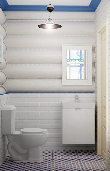 Обалденный белый деревянный дом:)