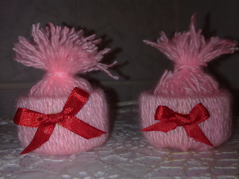 Новогодние шапочки.