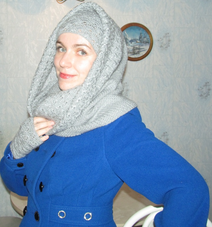 Серебристый снуд с... национальным колоритом?!