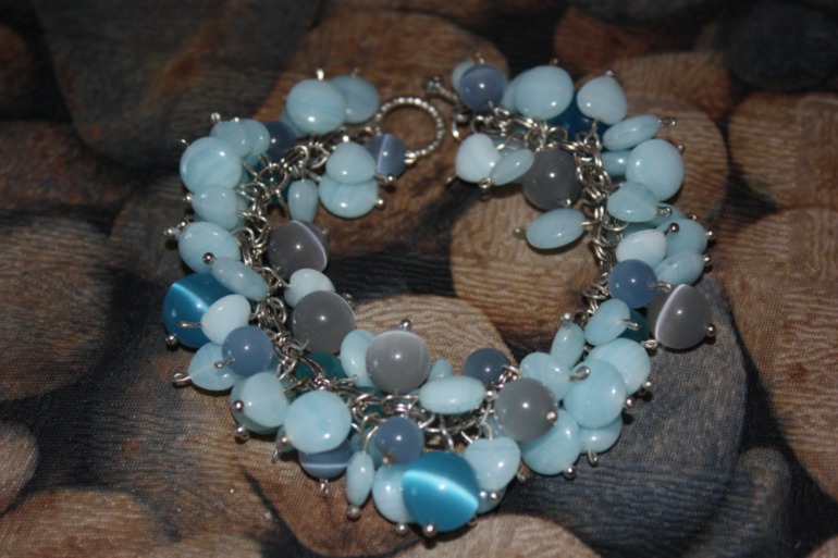 Браслеты из кожи с натуральными камнями. Новая коллекция!!! СКИДКИ!!!!!!