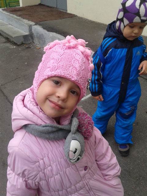 шапочка для дочки и перевязала сыночку)