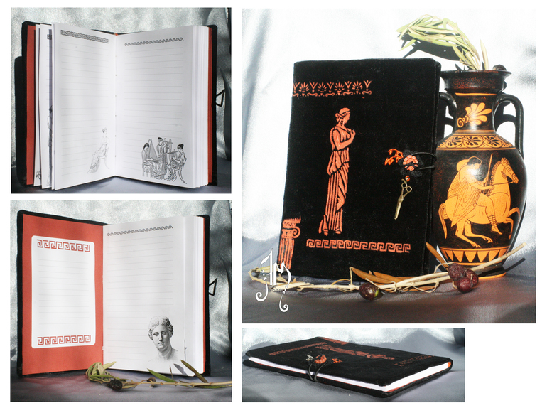 блокнот в греческом стиле
