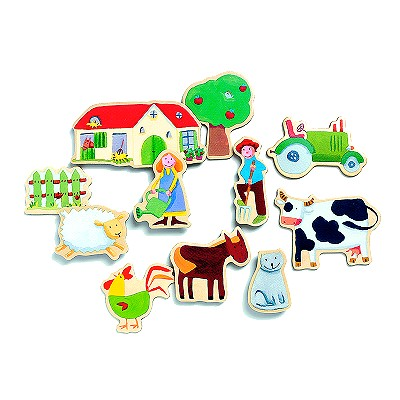 Пристрою DJECO Деревянные магниты Ферма 1000 руб.