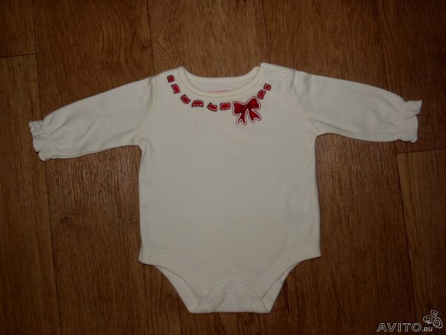 Лонгслив (6-12 мес) и боди (0-3 мес.) новые (США) - 490/350р.