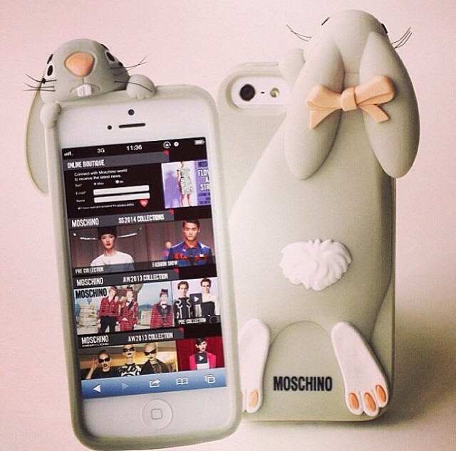 Гламурррный заяц MOSCHINO!!! ORIGINAL!for Iphone 5!!!