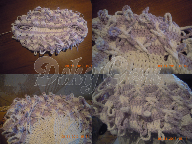 Шапочка Снежинки для дочки, в конкурсе №1.5