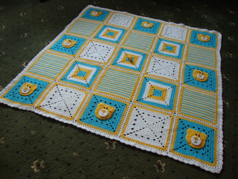 Детский пледик с мишками