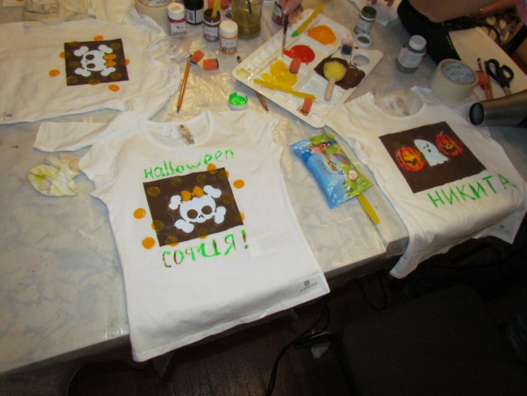 Футболки на хэллоуин.