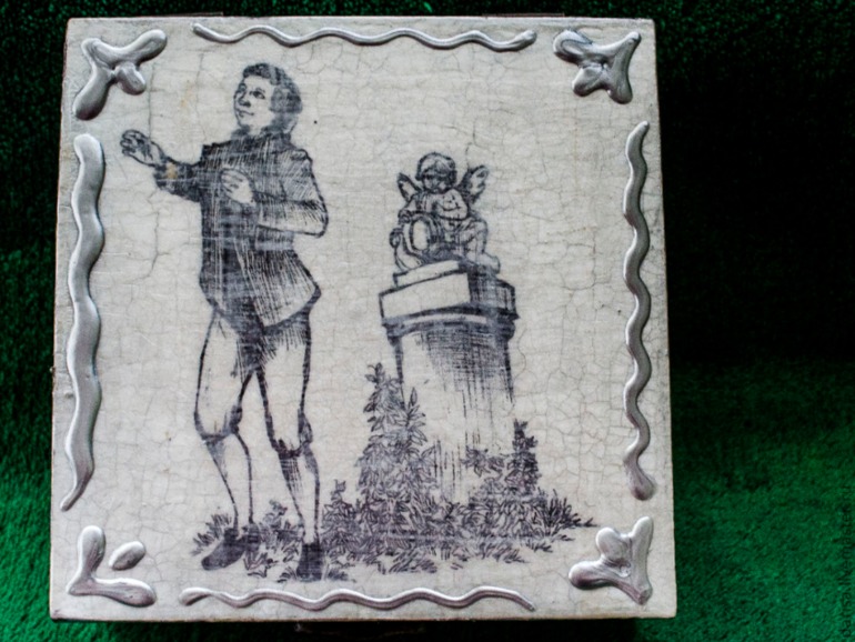 Французский черное белый прованс - шкатулка