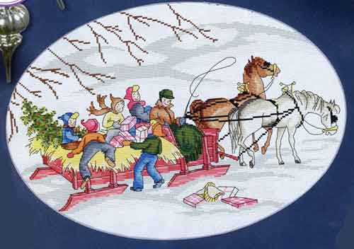 А у меня два вышивальных процесса!