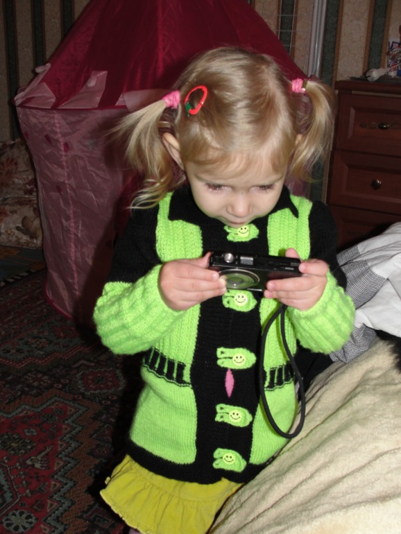 Моя первая кофточка)