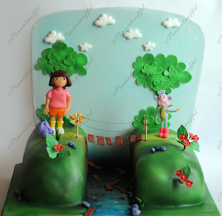 Торт " Даша - следопыт" для маленькой Маруси