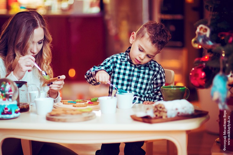 Предновогодняя семейная фотосессия