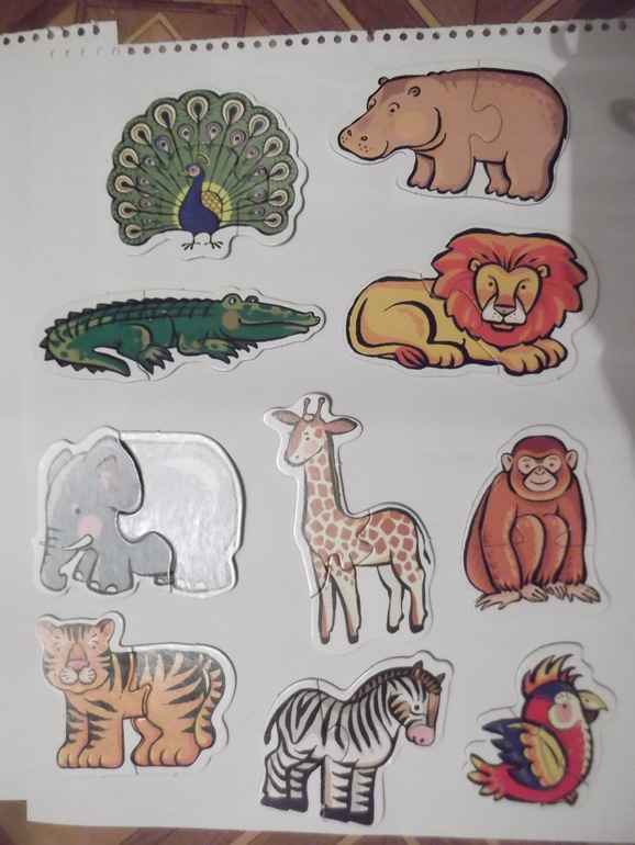 Мои любимые пазлы и вкладыши