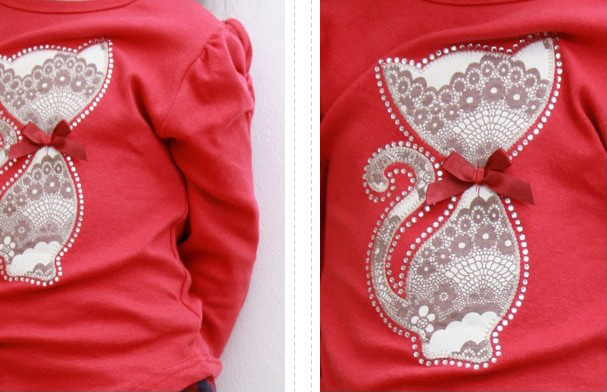 Кофта Кошечка - красная 200 руб