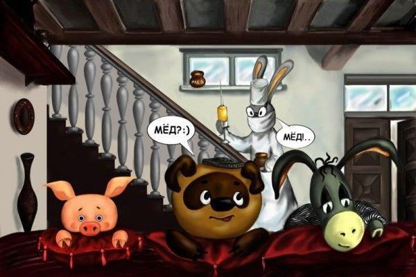 Герои мультфильмов в необычных ролях