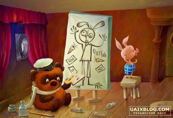 Герои мультфильмов в необычных ролях