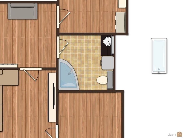 Помогите с расстановкой мебели в ванной