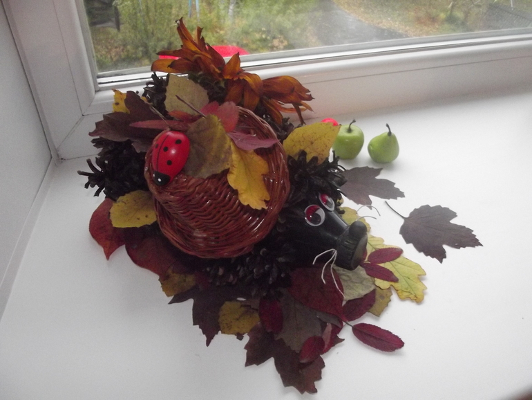 Наш осенний ёж.