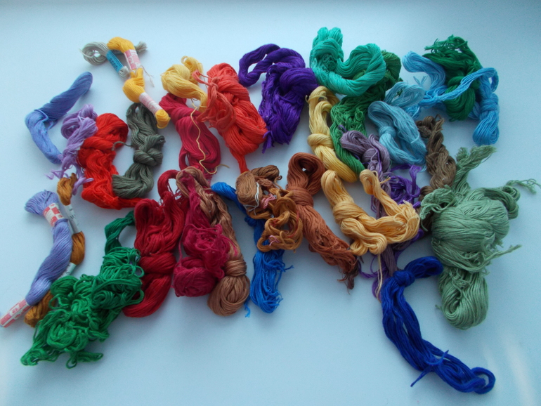 Пряжа и мулине на обмен