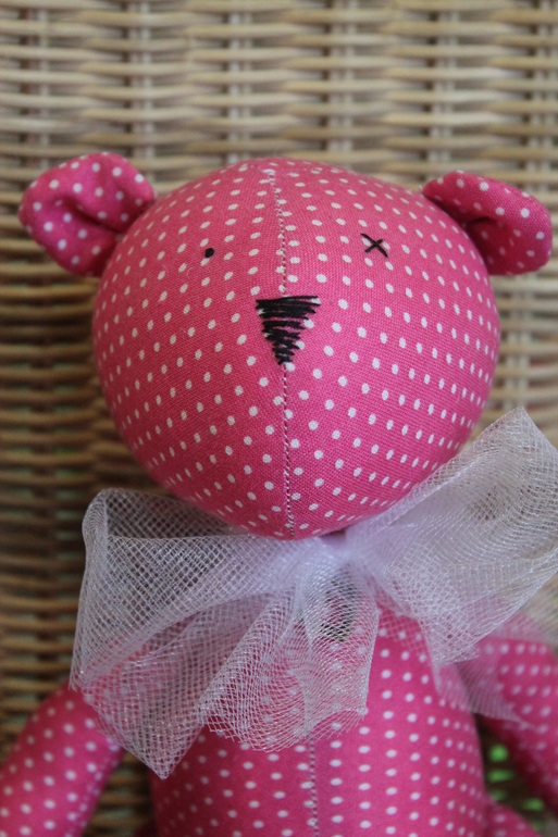 А вот мой мишка.