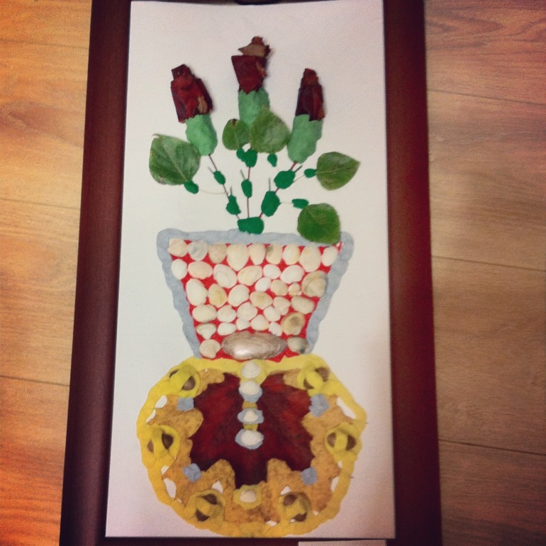 Первая поделка для яселек наша с дочкой))))