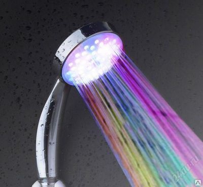 Насадки для душа и крана с подсветкой.