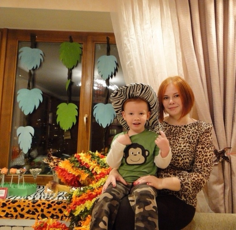 Наше трехлетие в стиле сафари)